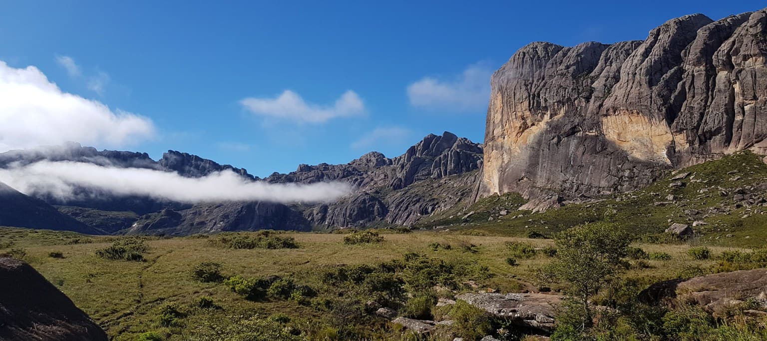 Basiskamp trekking Andringitra Mountains NP, de start voor de klim naar Pic Boby.