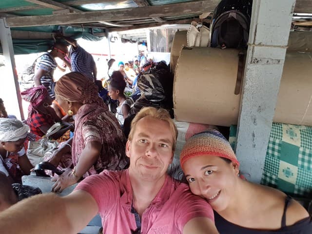 Met de publieke boot van Ankify naar Nosy Be. Op weg naar Nosy Sakatia.